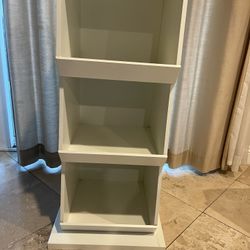 White Storage Shelves Cabinet