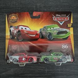 DISNEY PIXAR CARS 2025  RACE  &  RESCUE  LIGHTNING MCQUEEN  CHICK HICKS