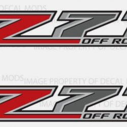(2x) 14-17 Z71 Off Road Decals - F stickers Parts Chevy Silverado GMC Sierra 4x4 Z71 OFF ROAD TZ