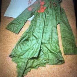 New Medium Men’s Anime Cosplay Cloak Hood Jacket Renaissance Costume Shirt 