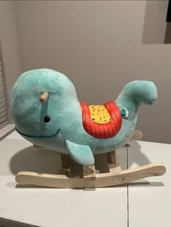 Whale Rocker – Echo – Wooden Ride – On Rocking Toy for Toddlers – Classic & Durable Design – Active Play & Balance – 18+ Months – Adorable Whale Theme