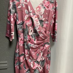 Beautiful Pink Floral Dress