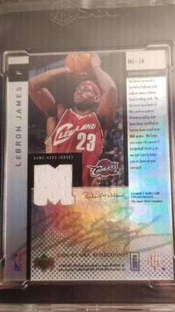 Extremely Rare Lebron James And Carmelo Anthony /100 Mirror Imake 2006 Jersey Graded NM To MT+ Like Kobe and Trout investment gold.