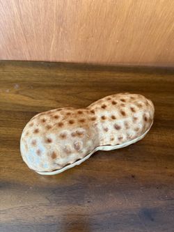 Large Ceramic Peanut Trinket Box