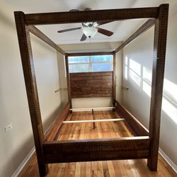 Wood Queen Poster Frame Bed