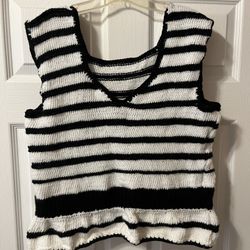 Knitted Sleeveless Vest