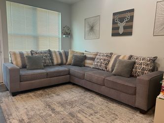 Dark Gray 2Pc Sectional Sofa