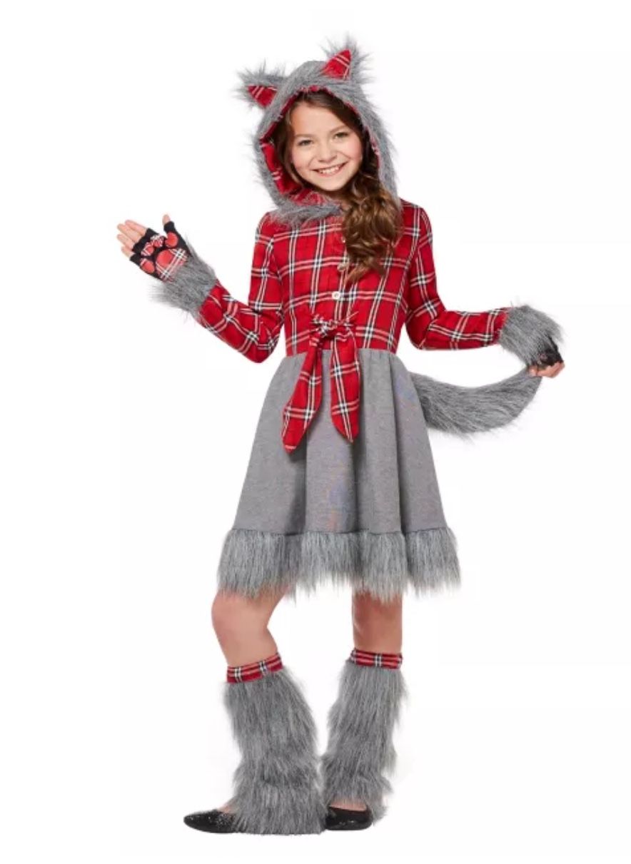 Kids Faux Fur Charming Werewolf Costume. Size 8/10