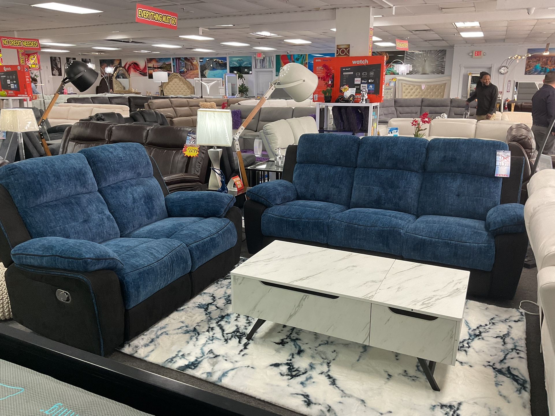 🎉OVERSTOCK FURNITURE SALE 🚨BEAUTIFUL SOFA&LOVESEAT SET 40% OFF RETAIL 🎉🥳