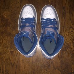 Jordan 1’s High, Blue, Grey and White, (Size 10.5)