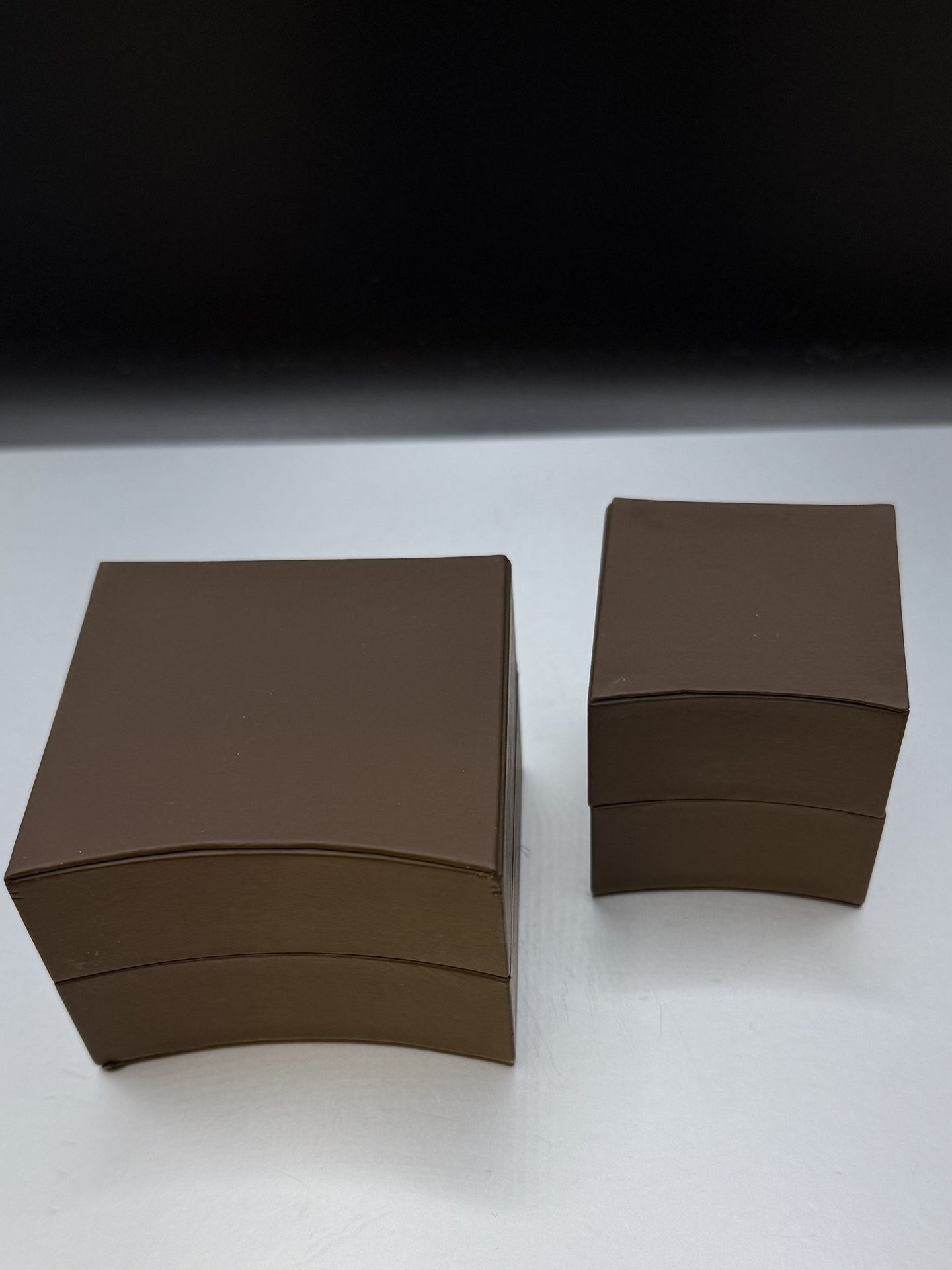2 Ring Gift Boxes Brown