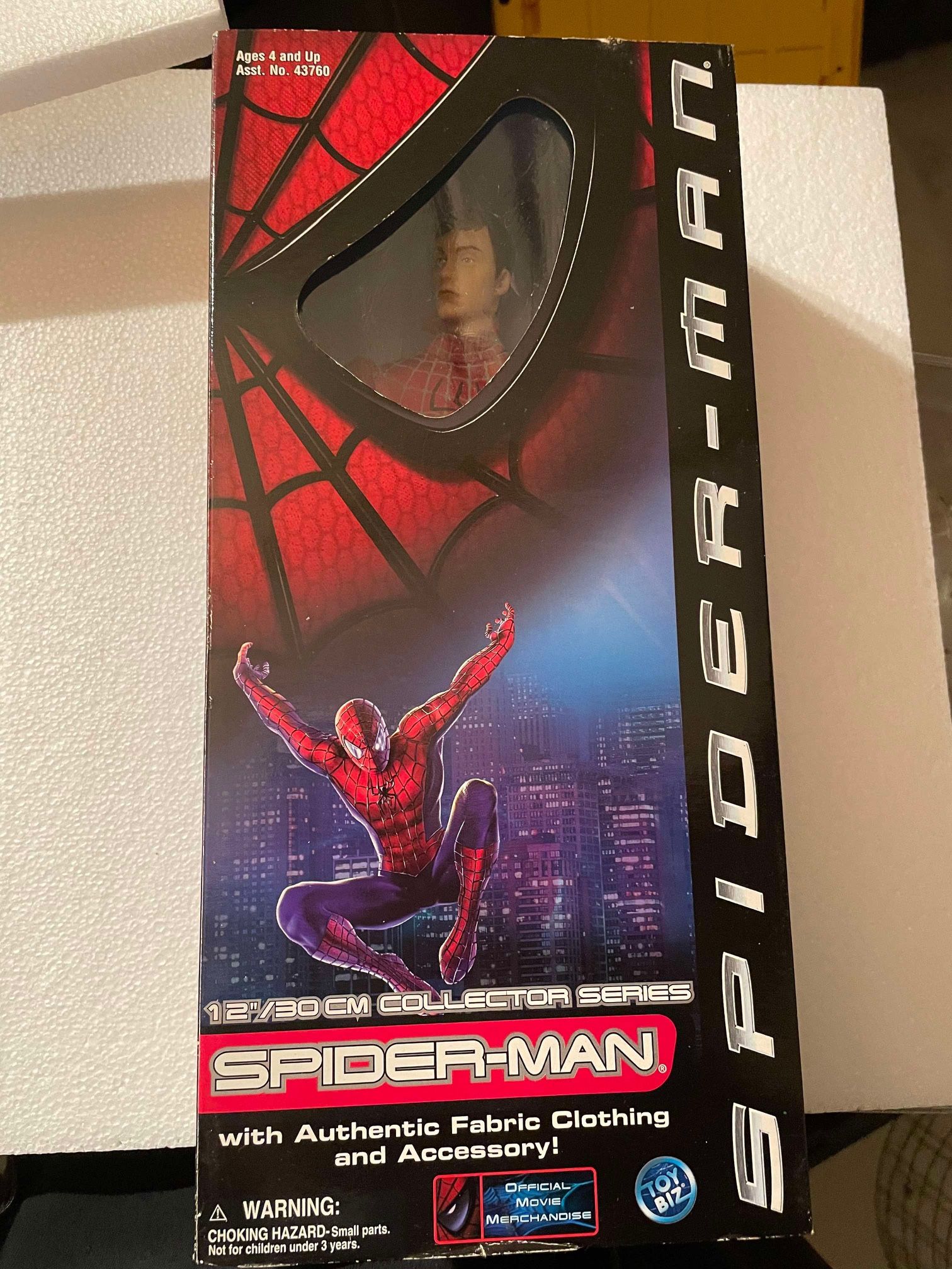 Spider-Man 12 Inch Toy Biz Removable Mask MiB