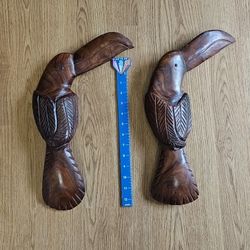 Wooden Toucan Sculptures.
