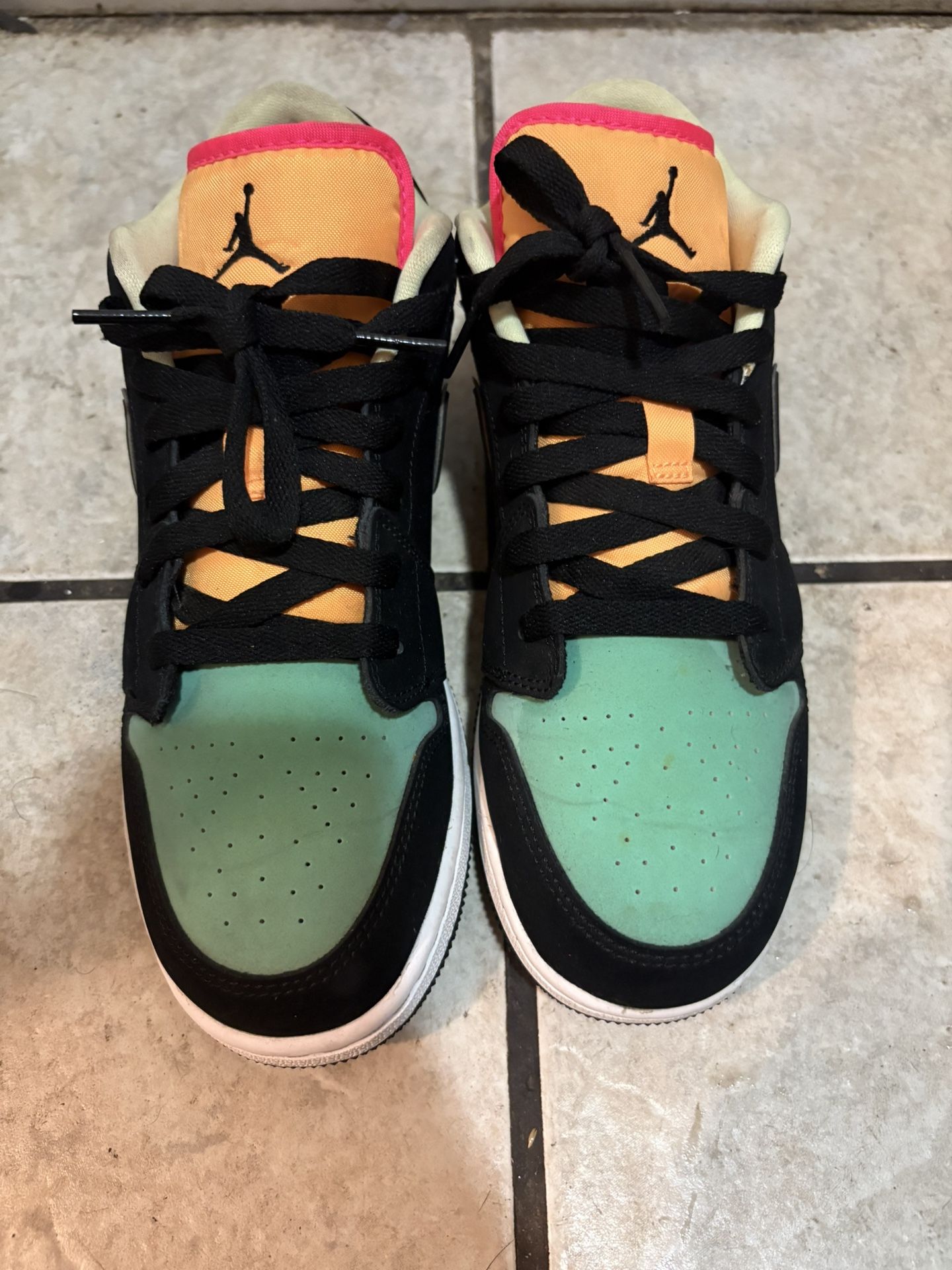 Nike Air Jordan Retro Low SE Black Aurora Green Orange