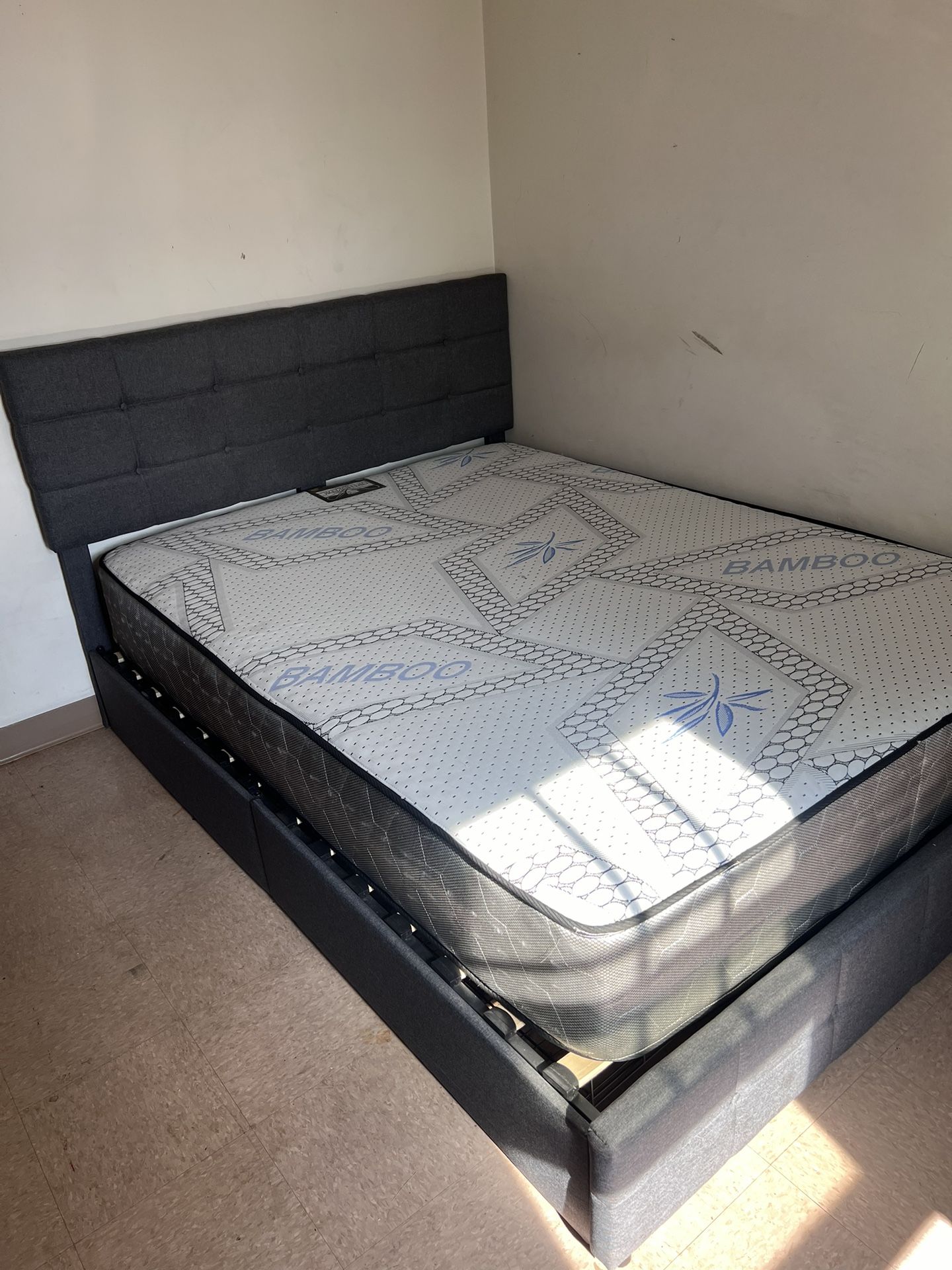 Queen Bed And Frame Like New