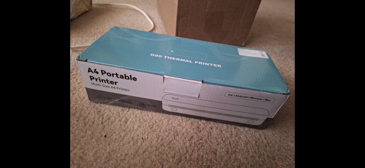 A4 Portable Printer multi-size D80 thermal paper