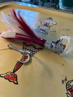 Feather Tail Fishing Lure with Double Hook