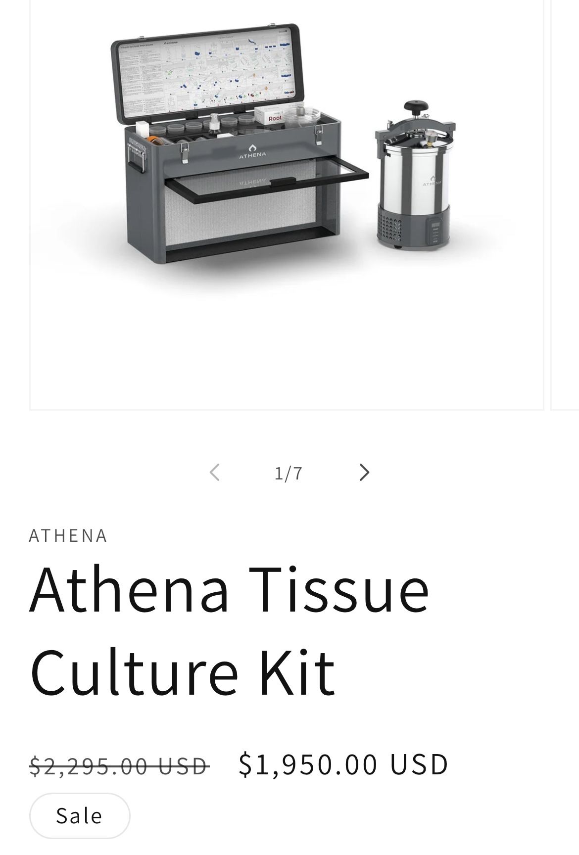 Athena Tissue Culture Kit (NEW)