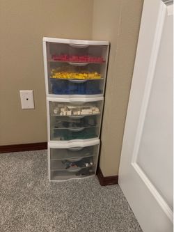 LEGOs with storage drawers