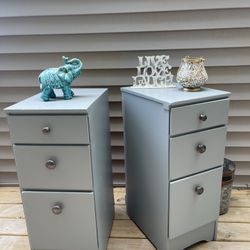 Vintage Desk Turned 2x Nightstands