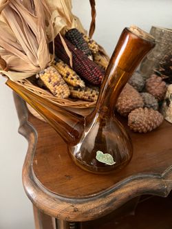 Amber Glass Decanter Made in Spain