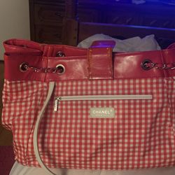 Authentic Pink Large Chanel Reversable