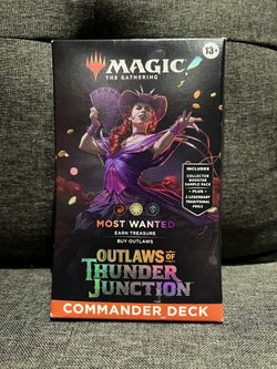 Magic The Gathering : Outlaws Of Thunder Junction Most Wanted Commander Deck