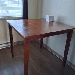 Dining Set Wood Table With 4 Chairs 