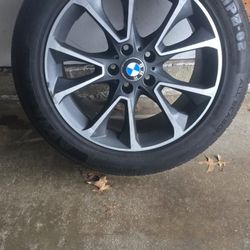 BMW X5 R19 OEM Wheels + Tires (4 pcs)