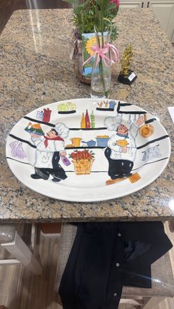Ceramic decorational dish