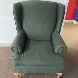 Green Fabric Armchair 