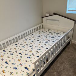 Twin Bed With Mattress Like New 