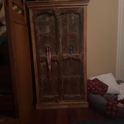 Big Antique Bookshelf Stand With 4 Drawers Inside And Is A Handmade Artifact 