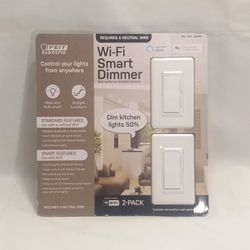 FEIT Electric Wi-Fi Smart Dimmer 2-Pack