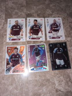 Topps Match Attax Aston Villa Cards Lot of 6