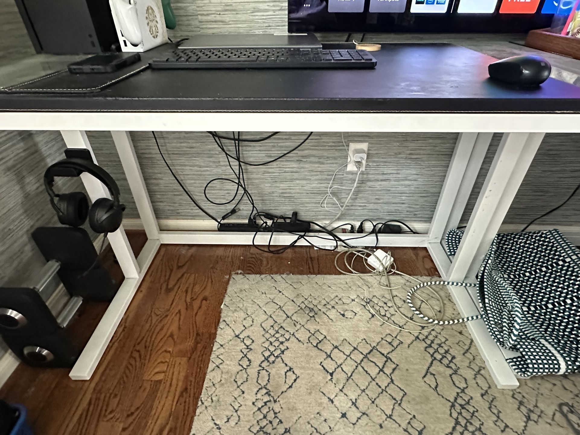 Crate and Barrel Glass Desks