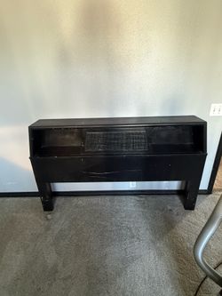 Full size headboard with storage