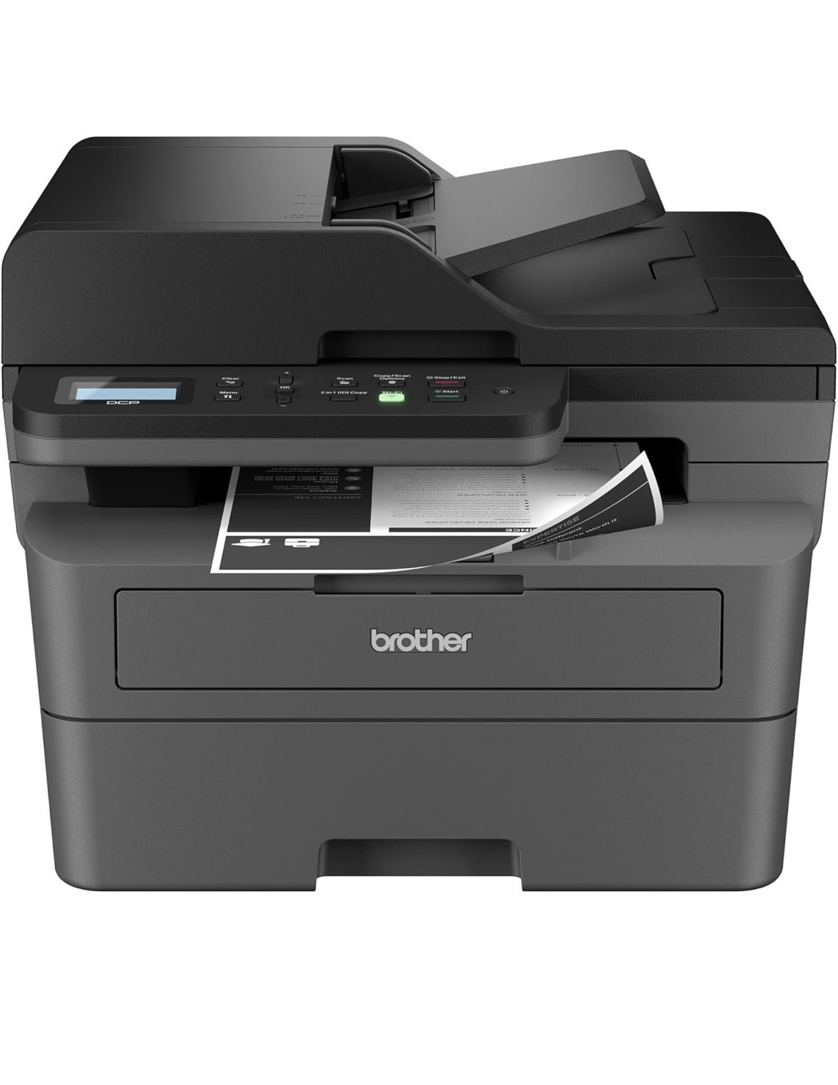 Brother DCP-L2640DW Wireless Compact Monochrome Multi-Function Laser Printer with Copy and Scan,