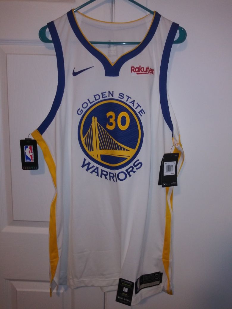 Warriors Authentic on court Curry #30 Home Jersey with tags Sz XL!