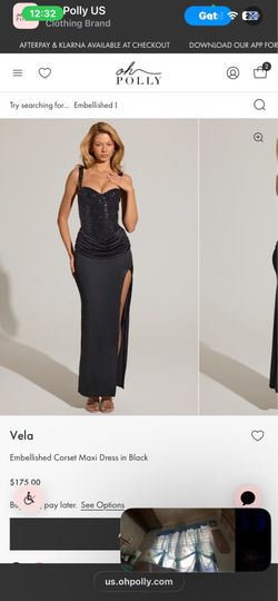 Oh Polly Black Beaded Dress