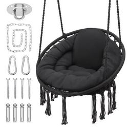 New black hanging chair Indoor/Outdoor