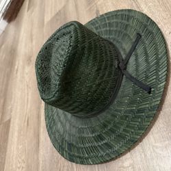 Brixton Straw Hat Large Olive Green 