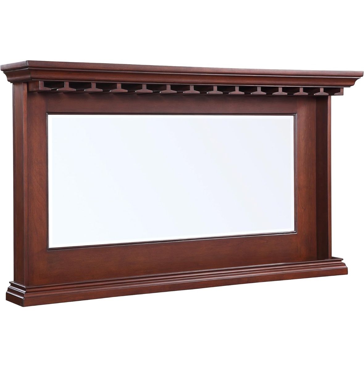 Hathaway Seville Back Bar Mirror Walnut, 62" x 35.5"