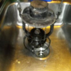 Antique Dietz Antique Oil Lamp Original Conditon As Found