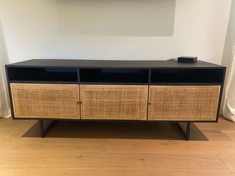 Pottery Barn Dolores Cane Media Console – 65”