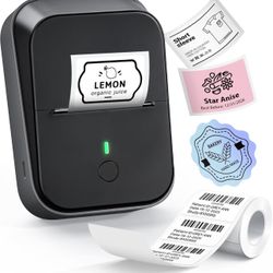 New-PM260 Label Maker Machine with Tape, 2 Inch Label Maker Bluetooth Label Printer, Inkless Portable Labeler for Home, Kitchen, School, Office Organi