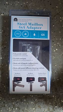 Steel mailbox 4x4 adapter