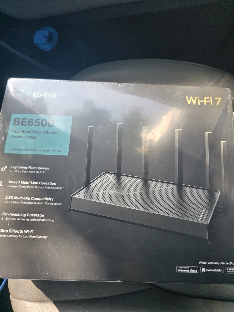 TP LINK BE6500 DUAL BAND WIFI 7 ROUTER