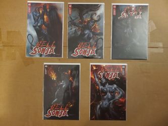 HELL SONJA #1,2,3,4,5 (2020) DYNAMITE COMICS LUCIO PARRILLO COVER ART! NM B&B