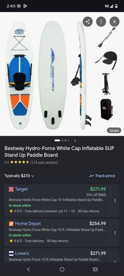 Inflatable paddle board